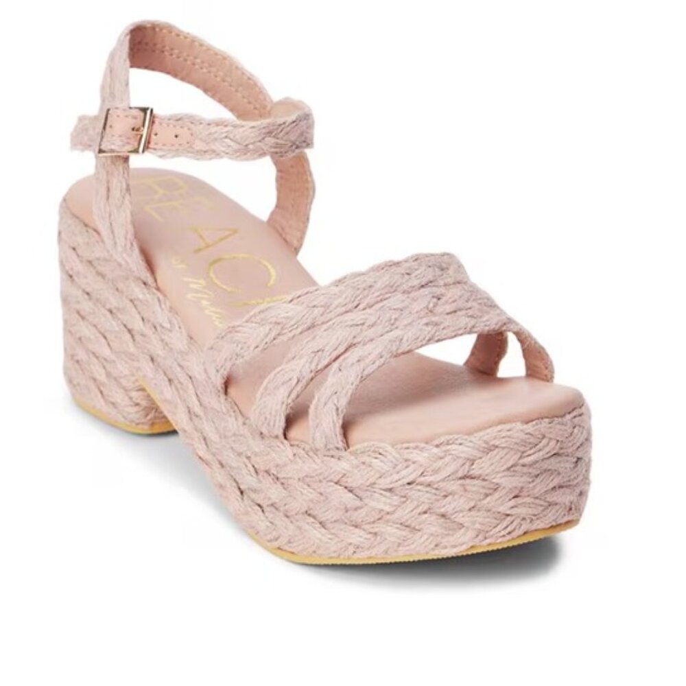 BEACH by Matisse Women's Mykonos Ankle Strap Espadrille Platform Casual Sandals